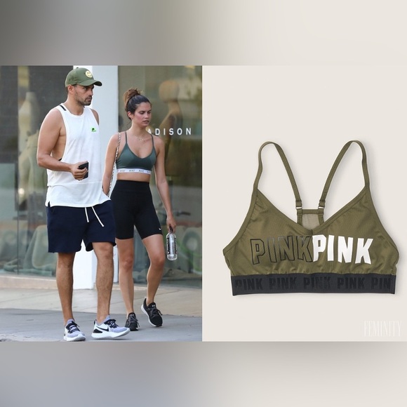 PINK Victoria's Secret Other - PINK Victorias Secret Ultimate Low Impact Sports Bra in Olive Green